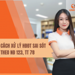 CÁCH XỬ LÝ HĐĐT SAI SÓT THEO NGHỊ ĐỊNH 123, THÔNG TƯ 78