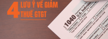 4 lưu ý về giảm thuế gtgt